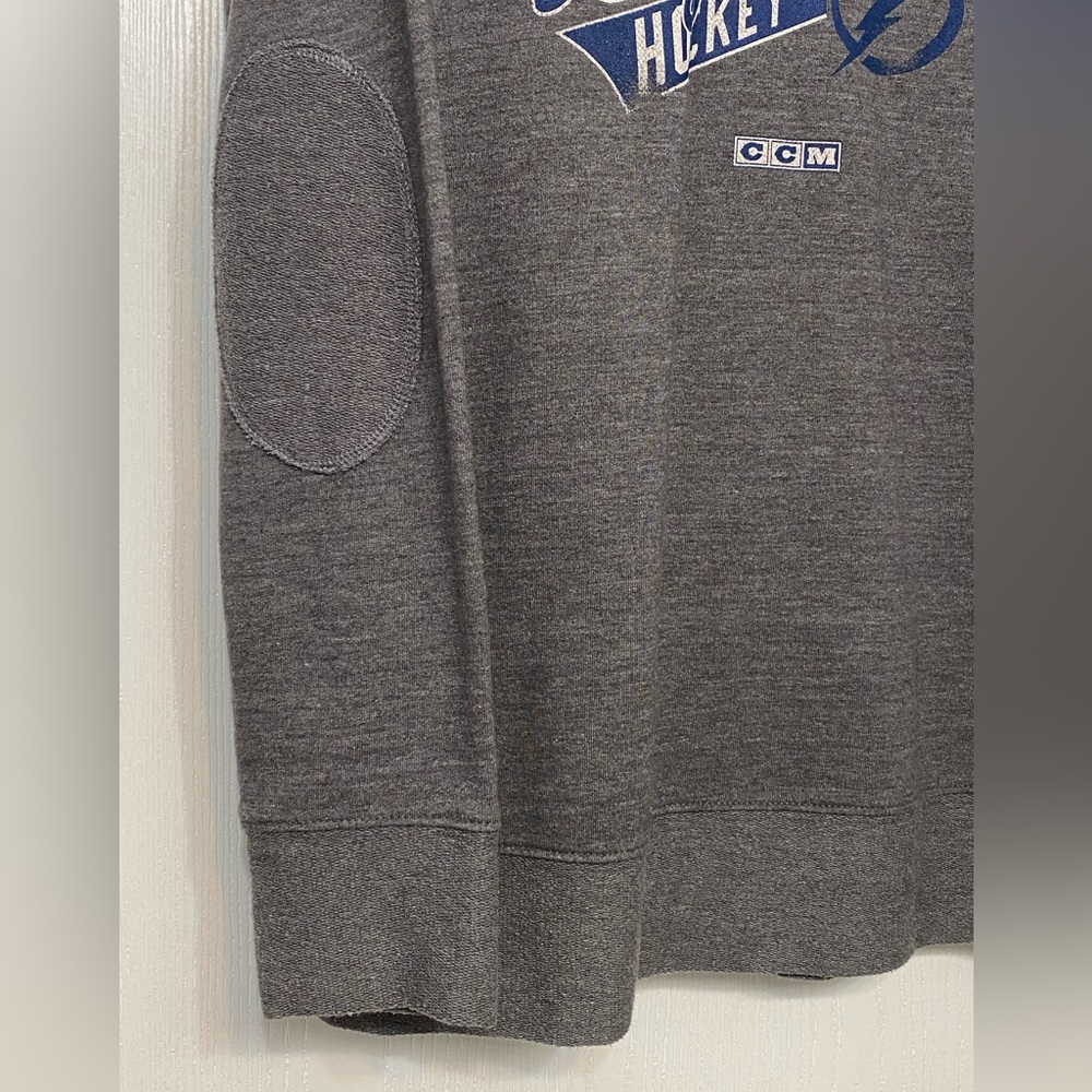 CCM Gray Tampa Bay Lightning Sweatshirt - Picture 3 of 8